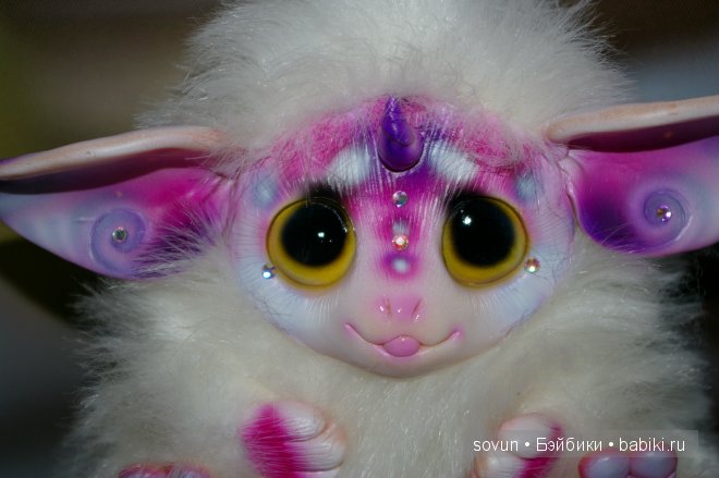 Новая порция мульфиков — Игрушки в смешанной технике (мех и глина): Арт