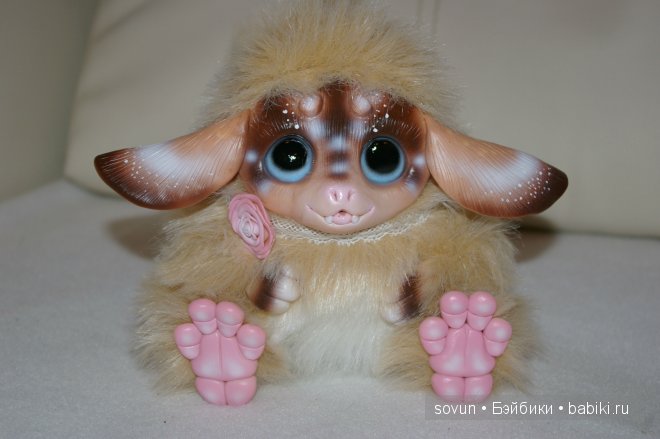 Новая порция мульфиков — Игрушки в смешанной технике (мех и глина): Арт