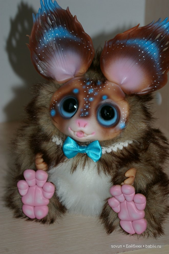 Новая порция мульфиков — Игрушки в смешанной технике (мех и глина): Арт (фото 10)