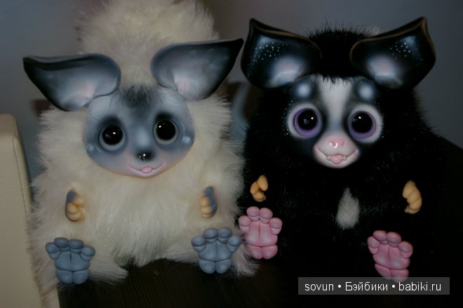 Новая порция мульфиков — Игрушки в смешанной технике (мех и глина): Арт