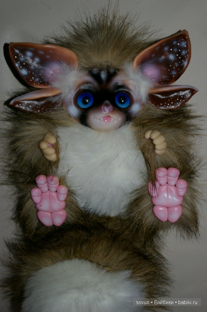 Новая порция мульфиков — Игрушки в смешанной технике (мех и глина): Арт