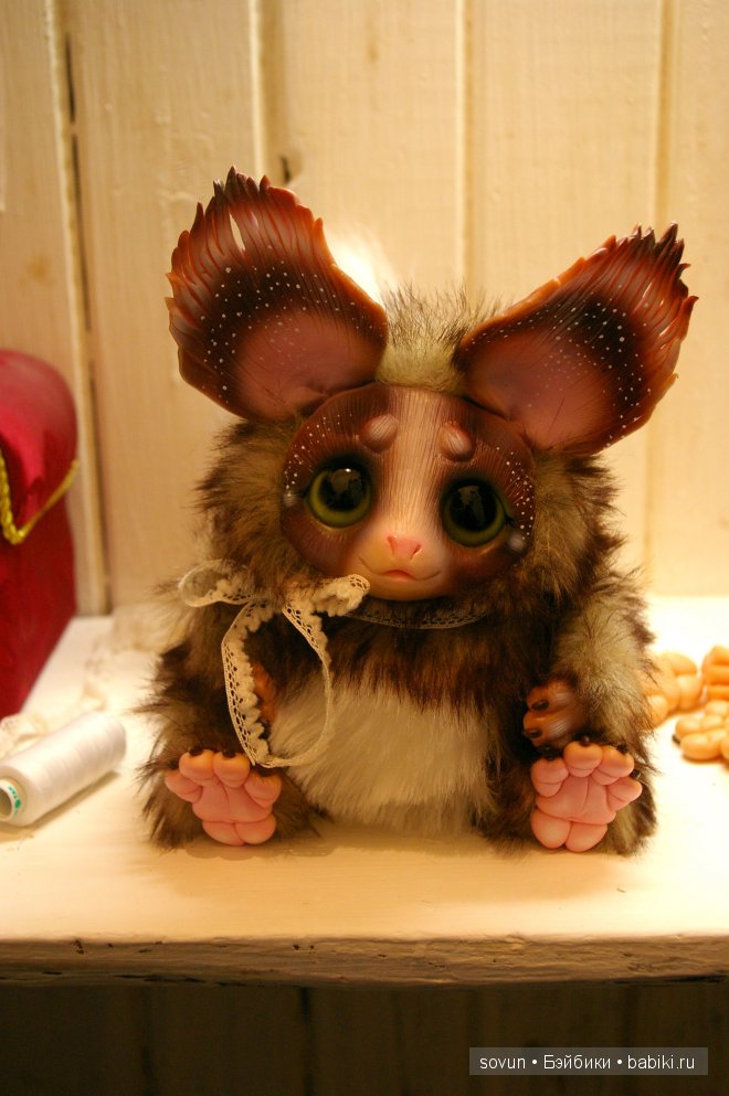 Новая порция мульфиков — Игрушки в смешанной технике (мех и глина): Арт (фото 4)