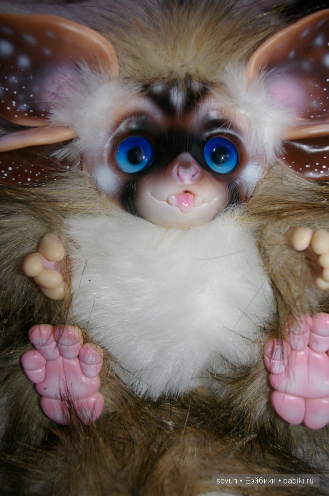 Новая порция мульфиков — Игрушки в смешанной технике (мех и глина): Арт