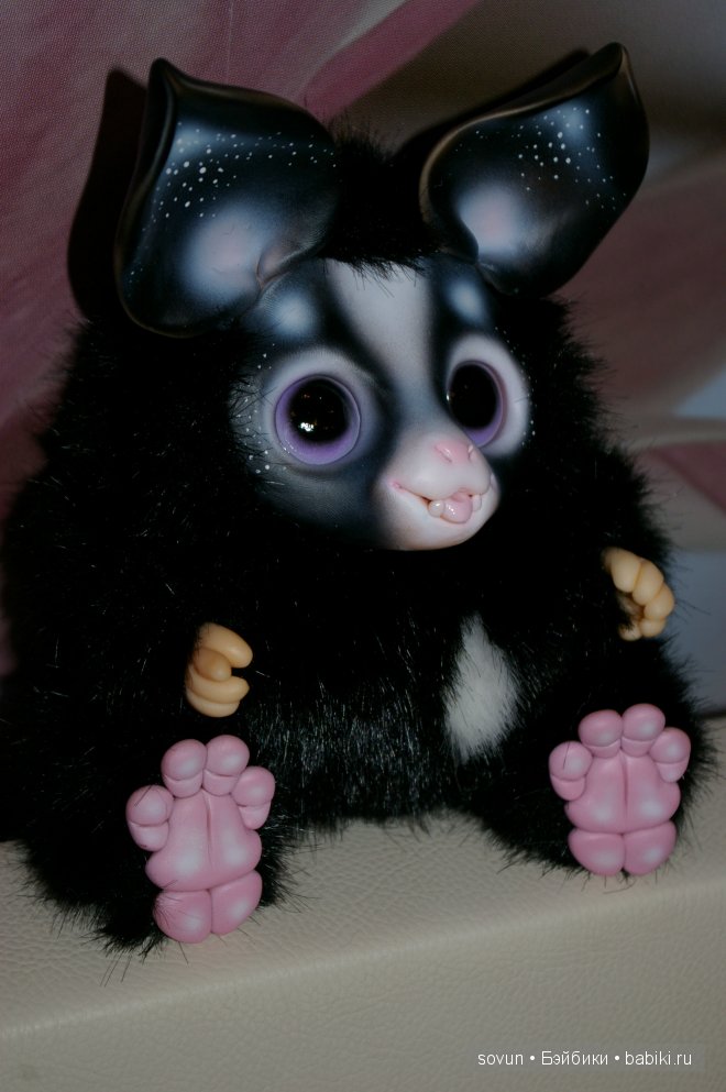 Новая порция мульфиков — Игрушки в смешанной технике (мех и глина): Арт