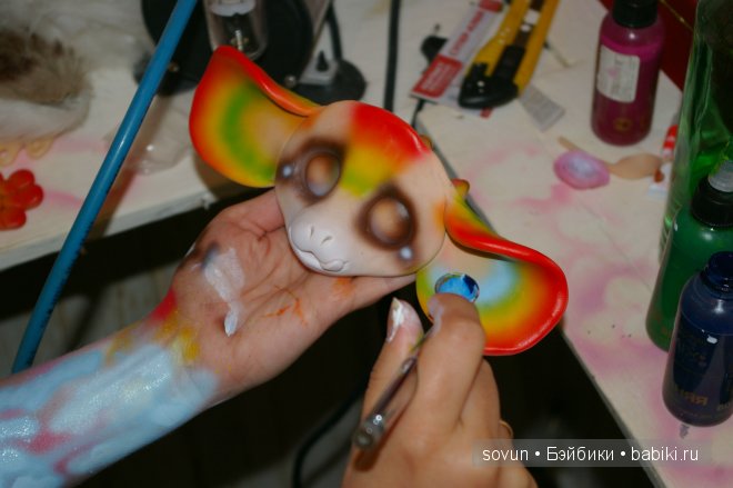 Мульфов много не бывает — Игрушки в смешанной технике (мех и глина): Арт