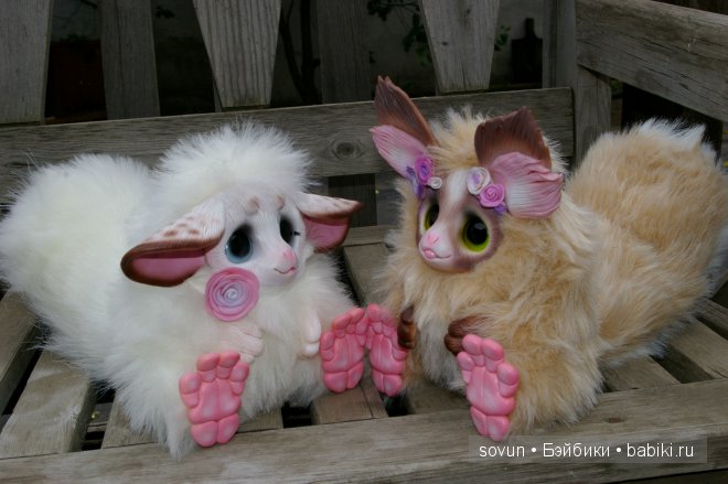 Мульфов много не бывает — Игрушки в смешанной технике (мех и глина): Арт