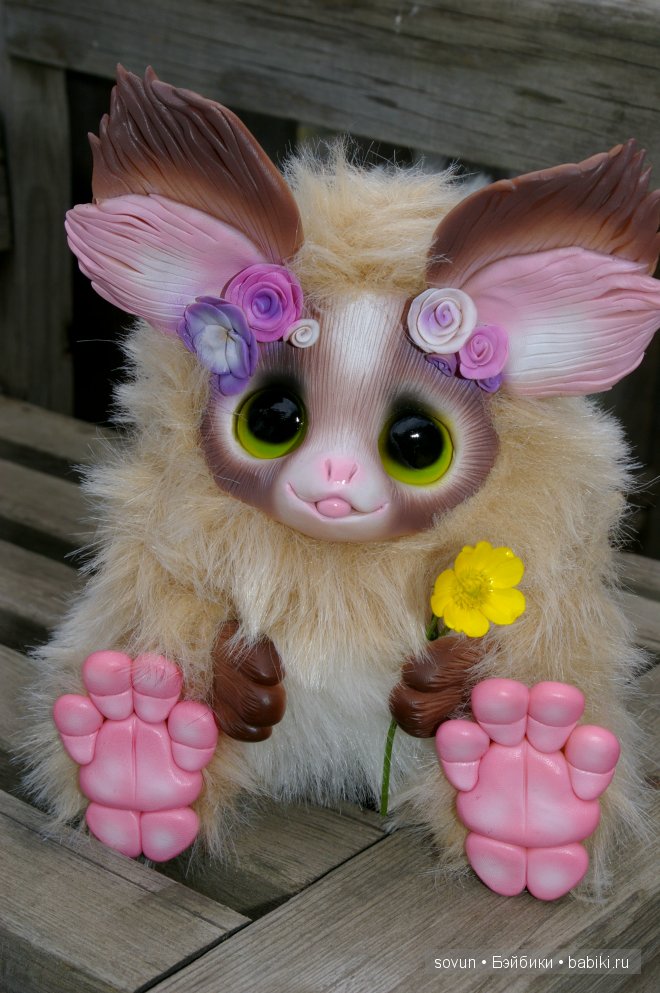 Мульфов много не бывает — Игрушки в смешанной технике (мех и глина): Арт