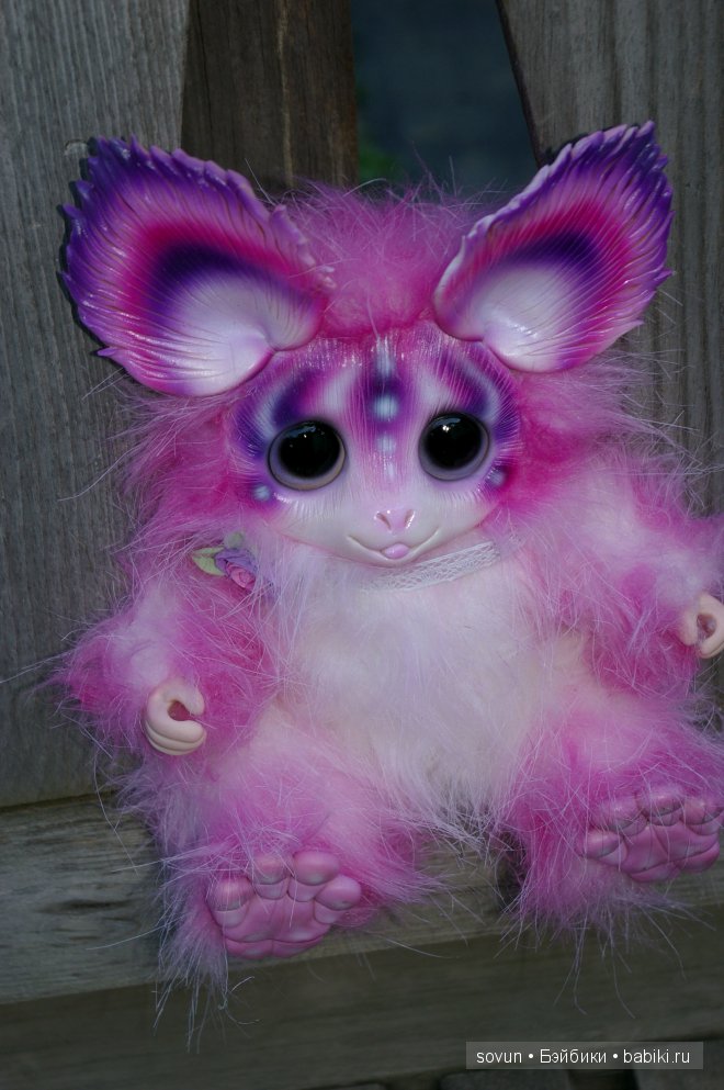 Первый стоячий мульф — Игрушки в смешанной технике (мех и глина): Арт (фото 4)