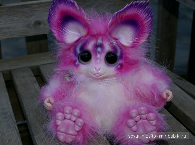 Первый стоячий мульф — Игрушки в смешанной технике (мех и глина): Арт (фото 2)