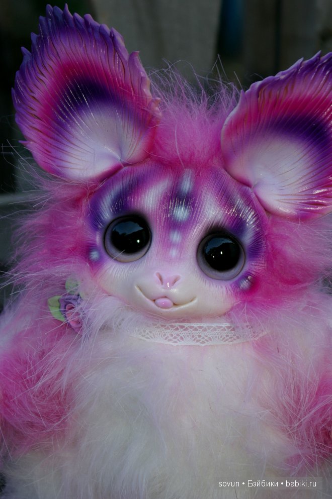 Первый стоячий мульф — Игрушки в смешанной технике (мех и глина): Арт