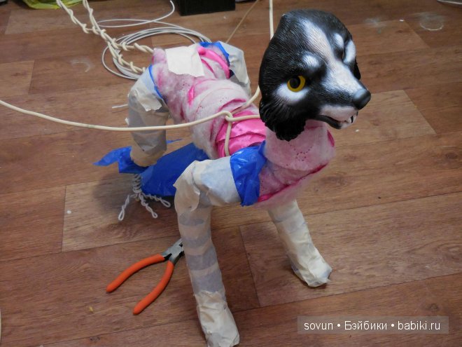 Волк Люцик. Игрушка ручной работы