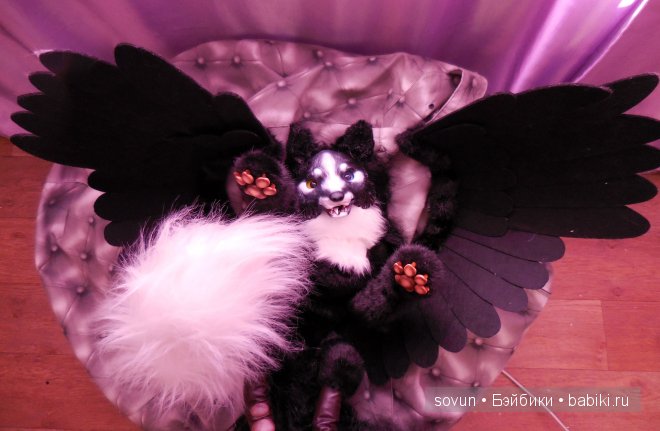 Волк Люцик. Игрушка ручной работы