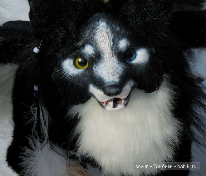 Волк Люцик. Игрушка ручной работы (фото 3)