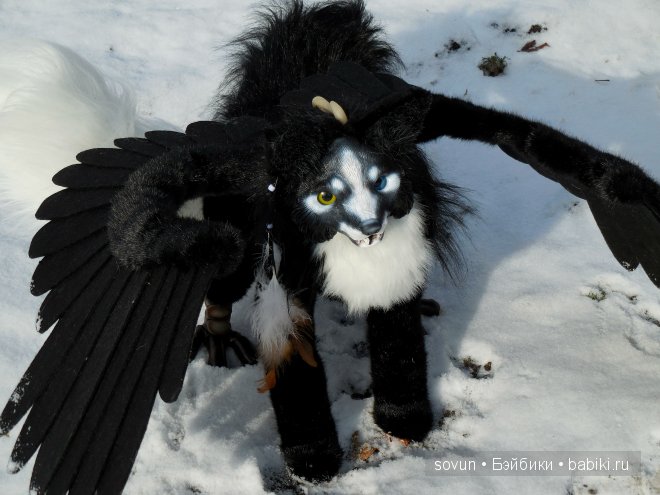 Волк Люцик. Игрушка ручной работы (фото 2)