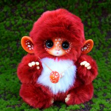 Мухоморы, дракон и вареная сгущенка Интерьерные звери ручной работы