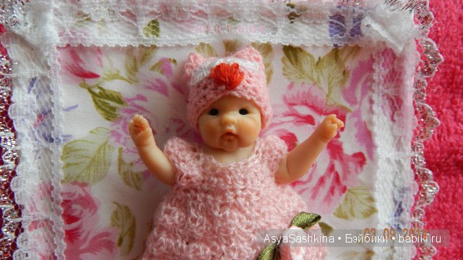 Розовая Совушка, авторская куколка (фото 2)