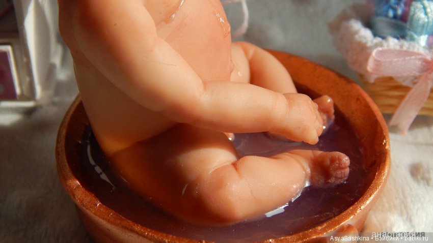 В тазике. Авторская кукла Аси Сашкиной (фото 9)