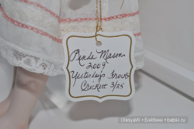 Еще одна нежная Крикетт, фарфоровая кукла от Линды Мейсон (Linda Mason) (фото 3)