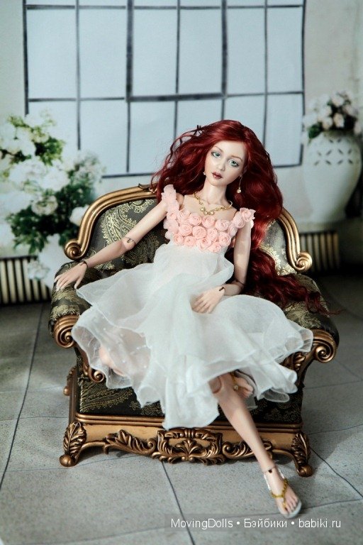 Авторская фарфоровая шарнирная кукла Инны Криковцевой