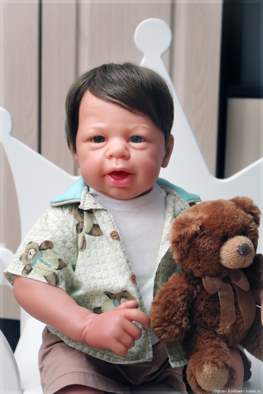 African-American и Buddy Bear (light skin) от Lee Middleton dolls (фото 4)