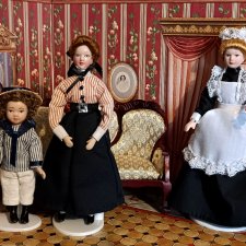 Мебель и куклы 1:12, подходят для кукольных домов Ашет, Деагостини и им подобным.