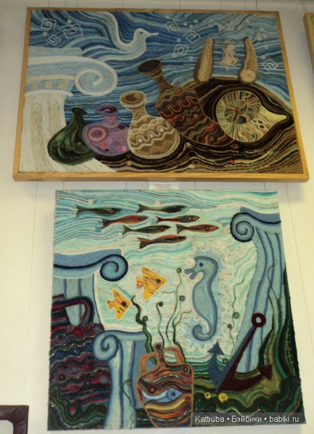 рисование нитками