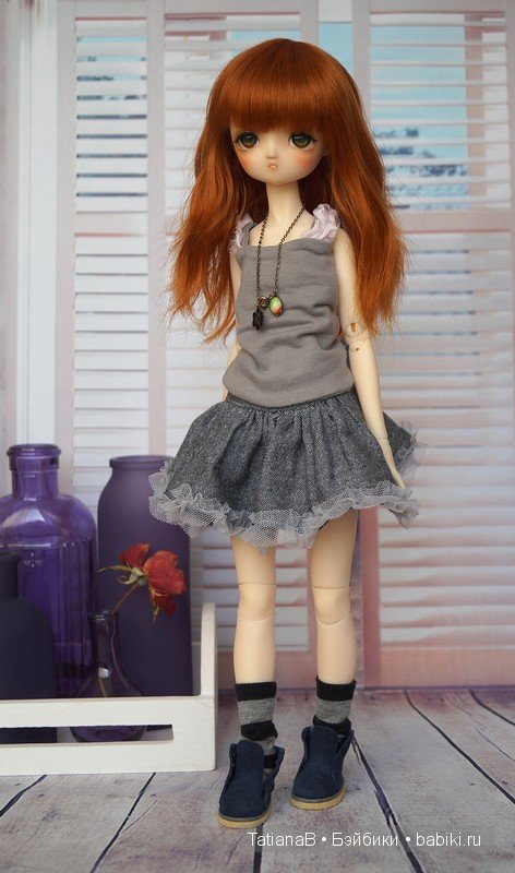 Этюд в сиреневых тонах. Куклы DiM и DollZone (фото 6)