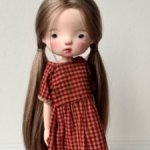 Парик для кукол с объемом головы 15,5 - 16 см