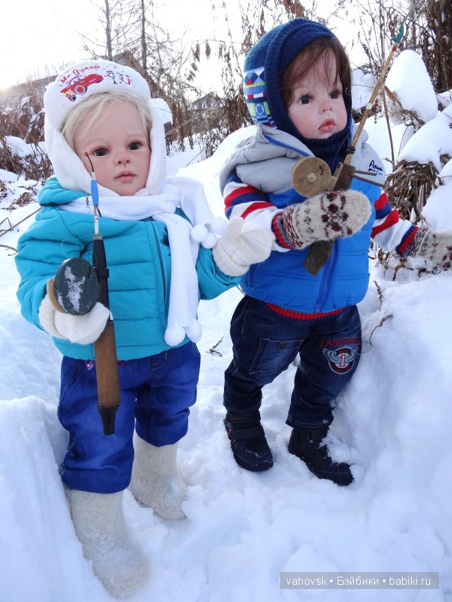 Зимняя рыбалка. Мои куклы реборн