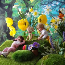 Весна, цветы и маленькие Феи