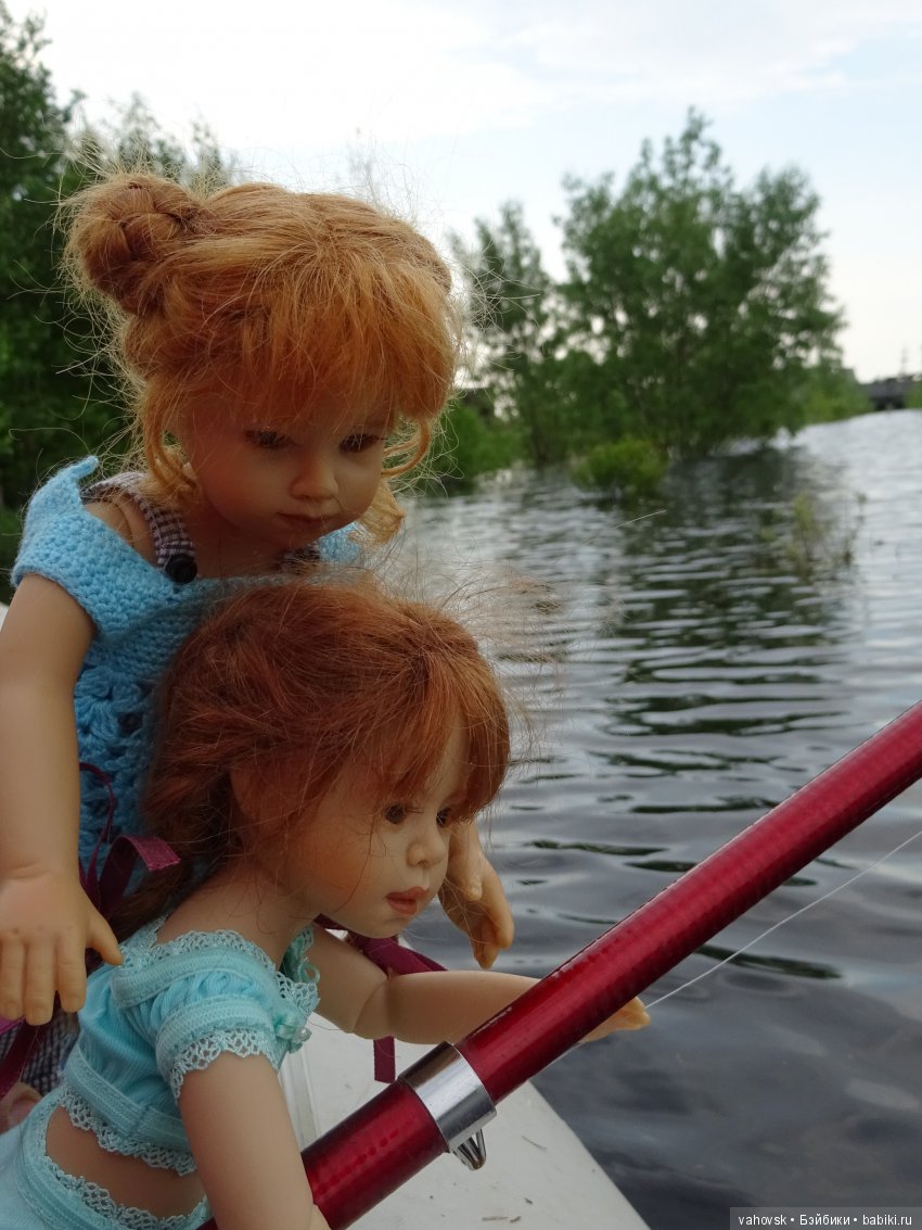 Летний день для моих "плюшечек". На рыбалке