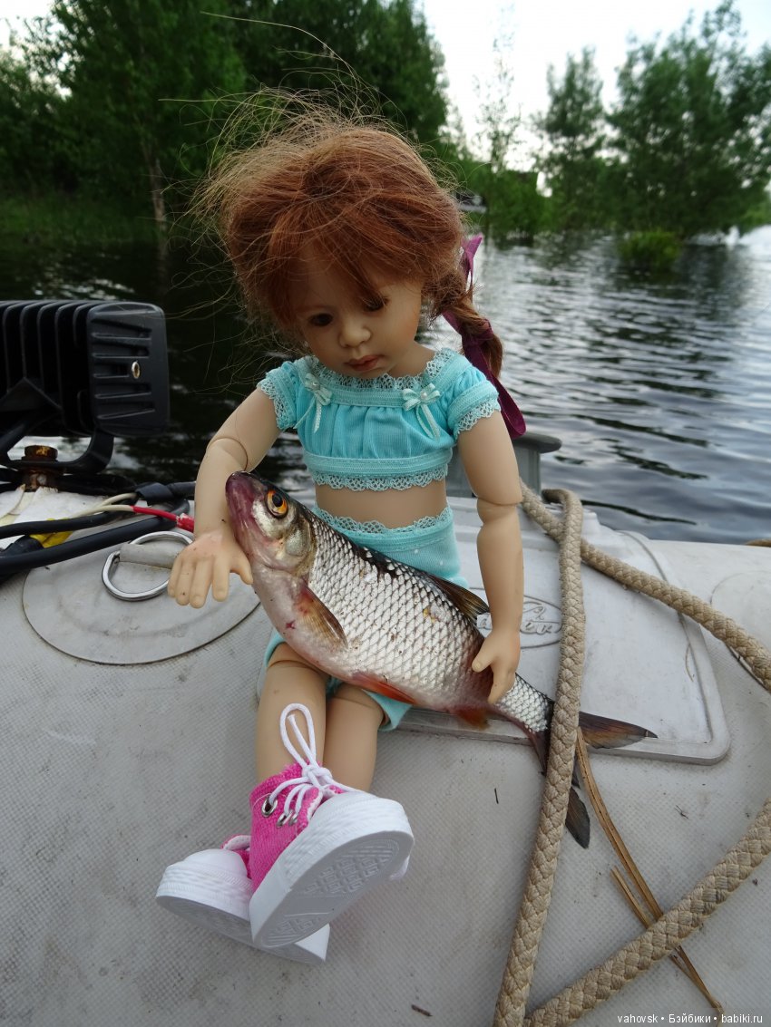 Летний день для моих "плюшечек". На рыбалке