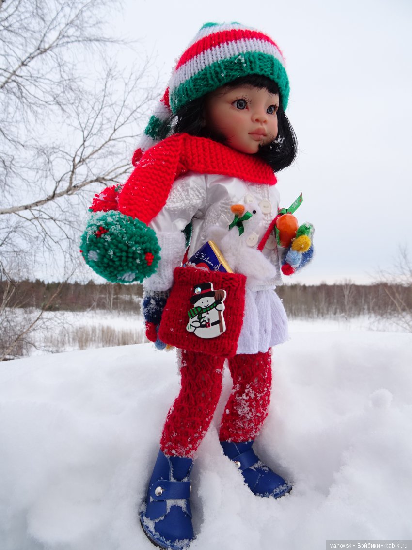 Ожидание Нового года — ООАК Paola Reina (Паола Рейна) и испанских кукол: перерисовка (фото 6)