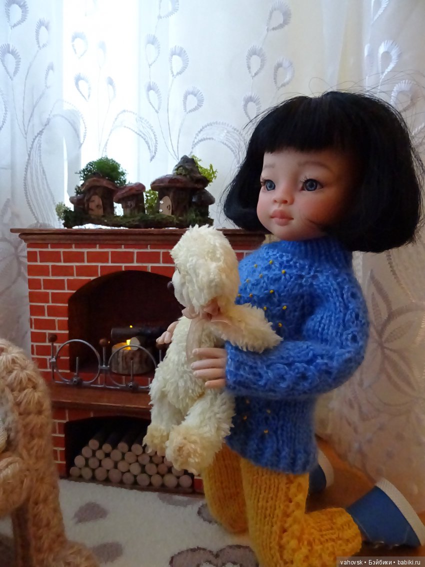 Ожидание Нового года — ООАК Paola Reina (Паола Рейна) и испанских кукол: перерисовка (фото 8)