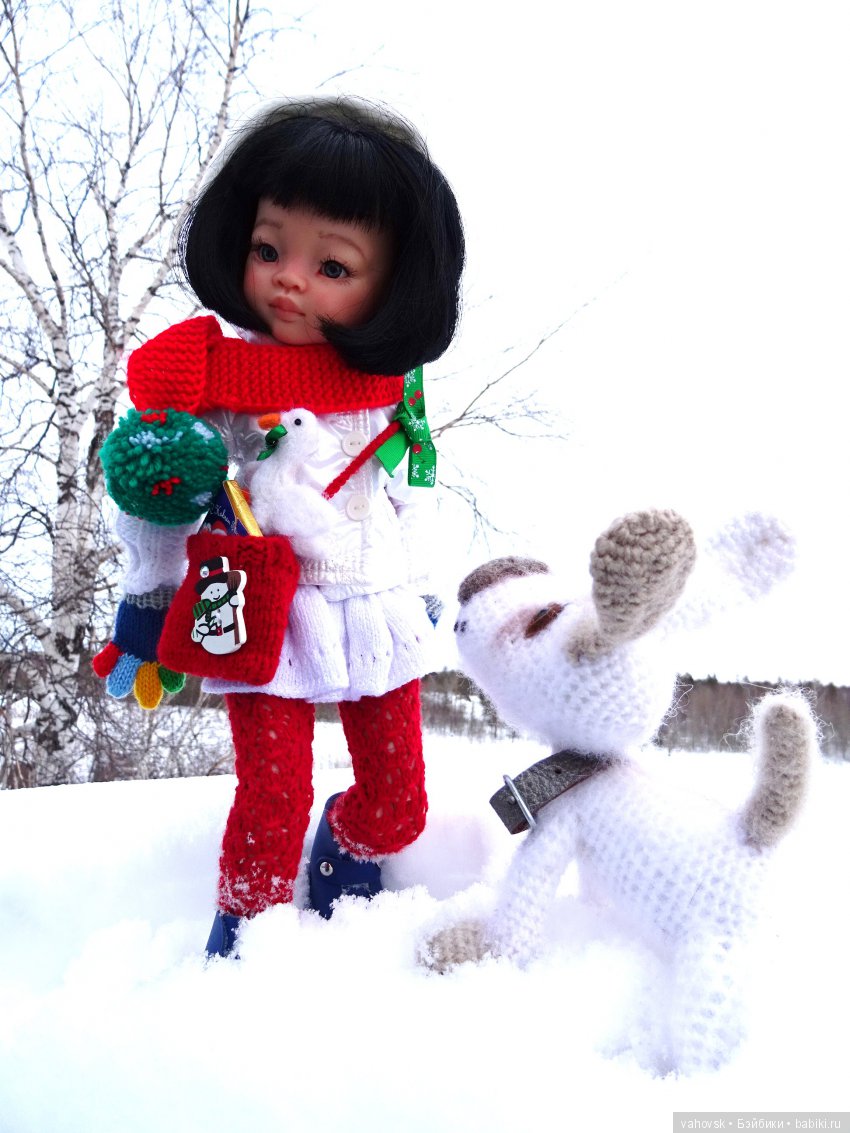 Ожидание Нового года — ООАК Paola Reina (Паола Рейна) и испанских кукол: перерисовка (фото 2)