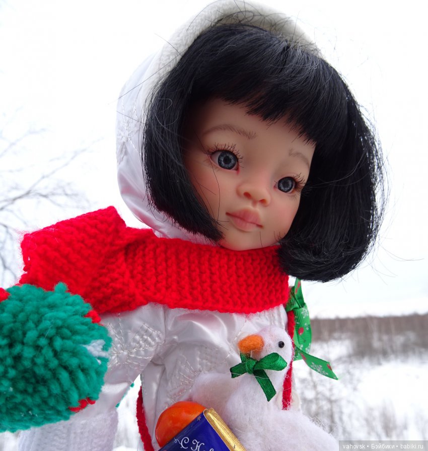 Ожидание Нового года — ООАК Paola Reina (Паола Рейна) и испанских кукол: перерисовка (фото 3)