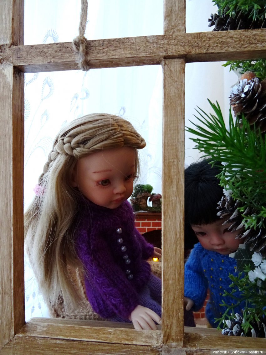 Ожидание Нового года — ООАК Paola Reina (Паола Рейна) и испанских кукол: перерисовка