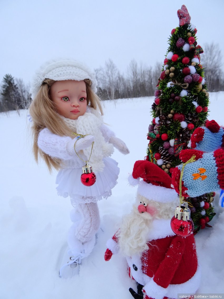 Ожидание Нового года — ООАК Paola Reina (Паола Рейна) и испанских кукол: перерисовка