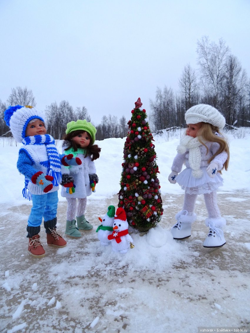 Ожидание Нового года — ООАК Paola Reina (Паола Рейна) и испанских кукол: перерисовка