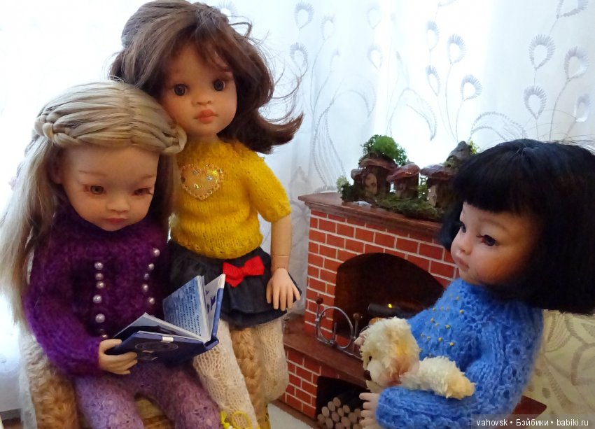 Ожидание Нового года — ООАК Paola Reina (Паола Рейна) и испанских кукол: перерисовка