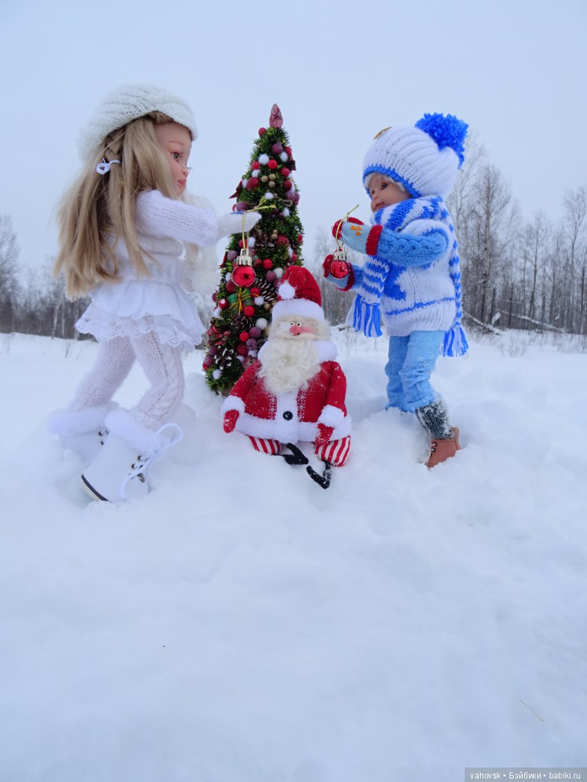 Ожидание Нового года — ООАК Paola Reina (Паола Рейна) и испанских кукол: перерисовка