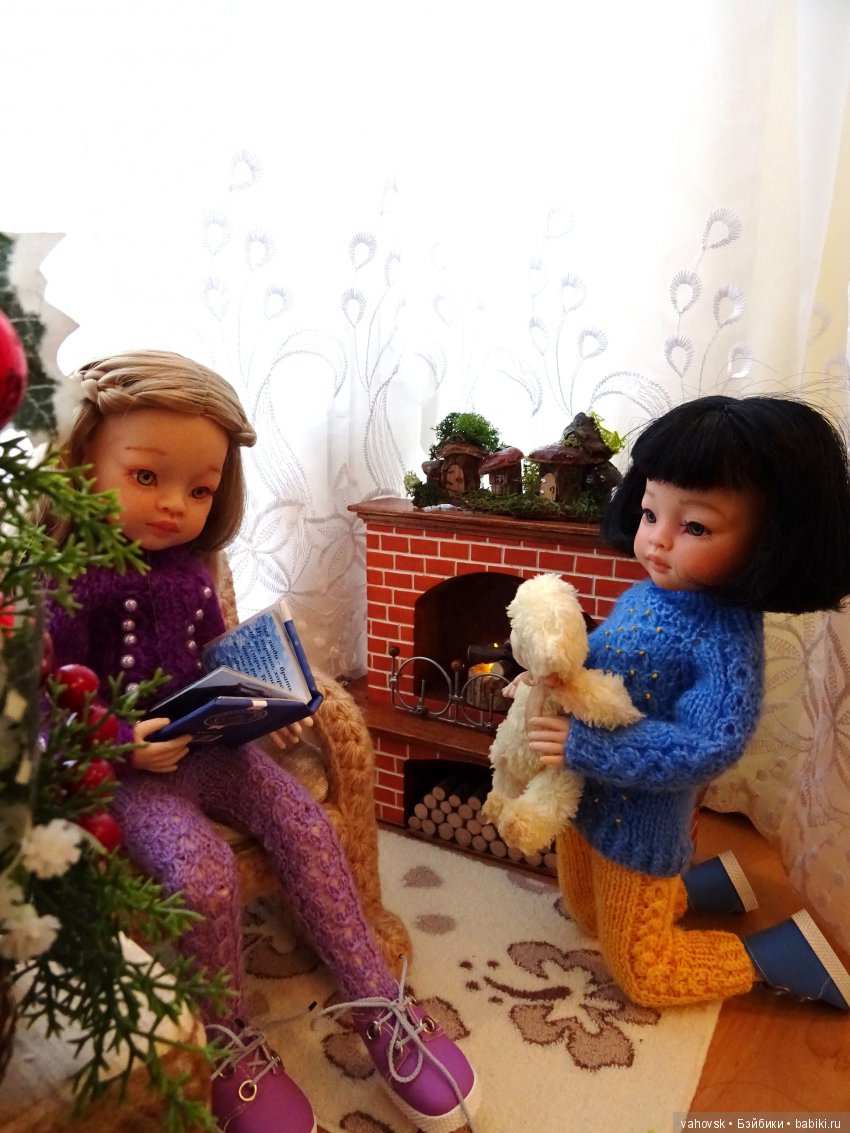 Ожидание Нового года — ООАК Paola Reina (Паола Рейна) и испанских кукол: перерисовка