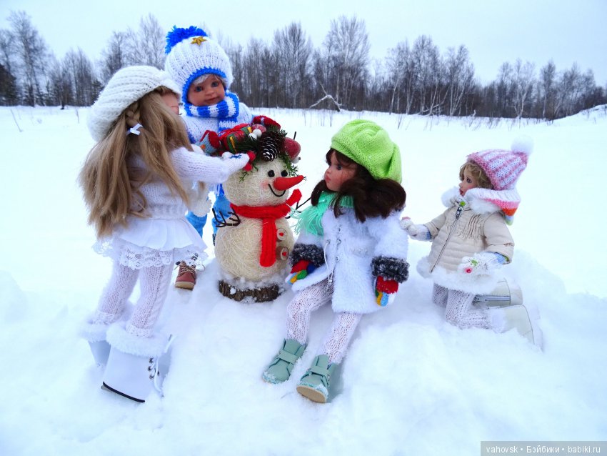 Ожидание Нового года — ООАК Paola Reina (Паола Рейна) и испанских кукол: перерисовка