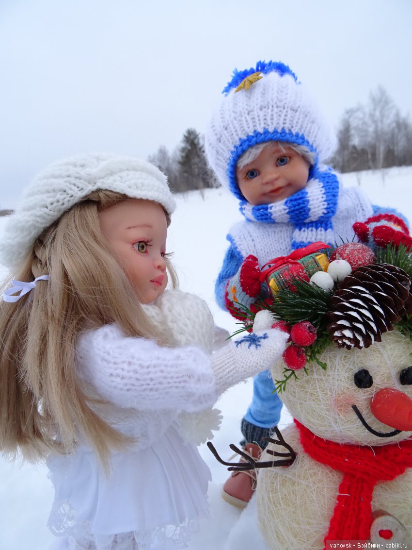 Ожидание Нового года — ООАК Paola Reina (Паола Рейна) и испанских кукол: перерисовка