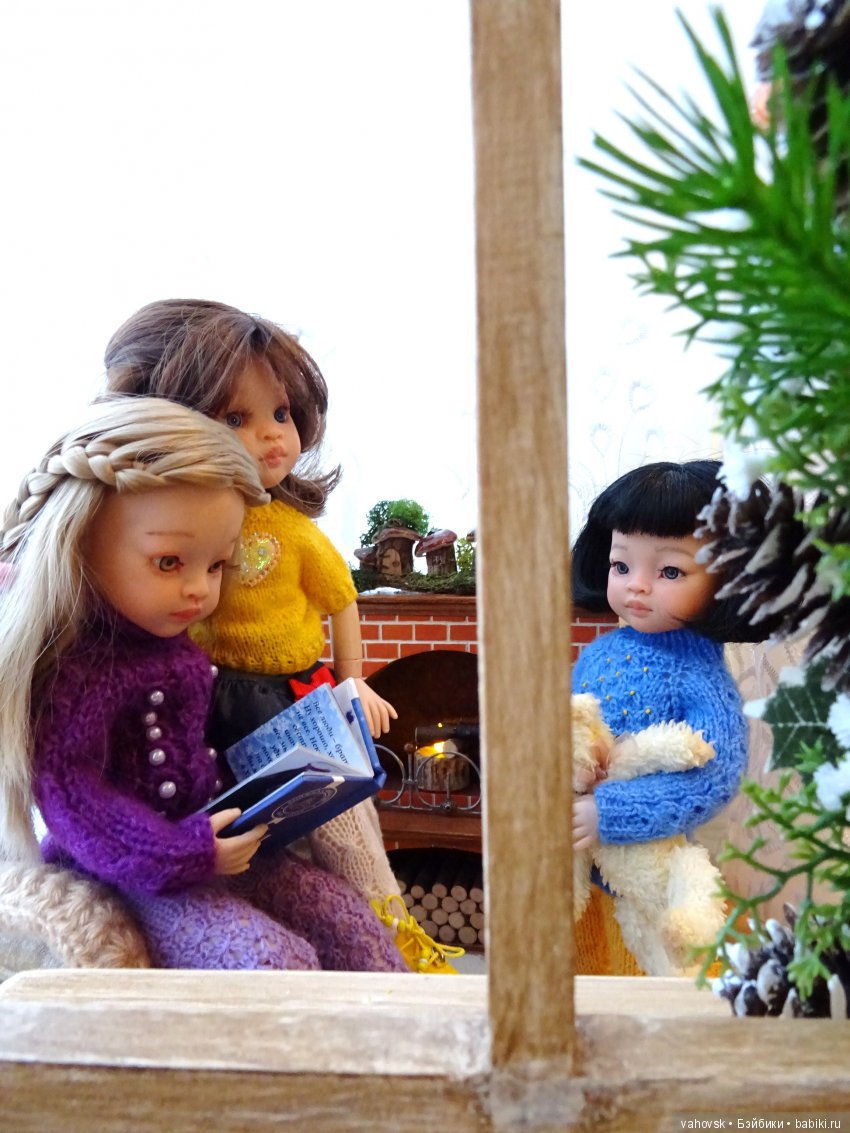 Ожидание Нового года — ООАК Paola Reina (Паола Рейна) и испанских кукол: перерисовка