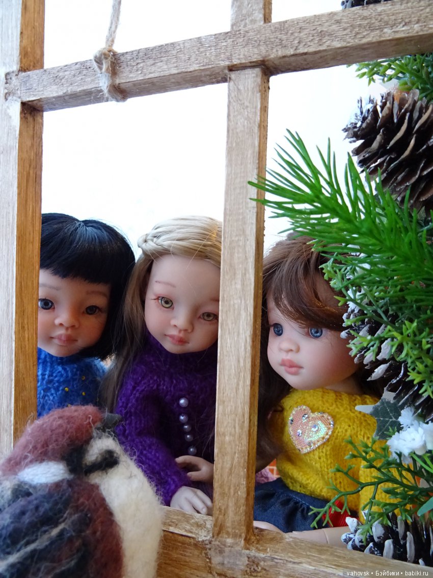 Ожидание Нового года — ООАК Paola Reina (Паола Рейна) и испанских кукол: перерисовка