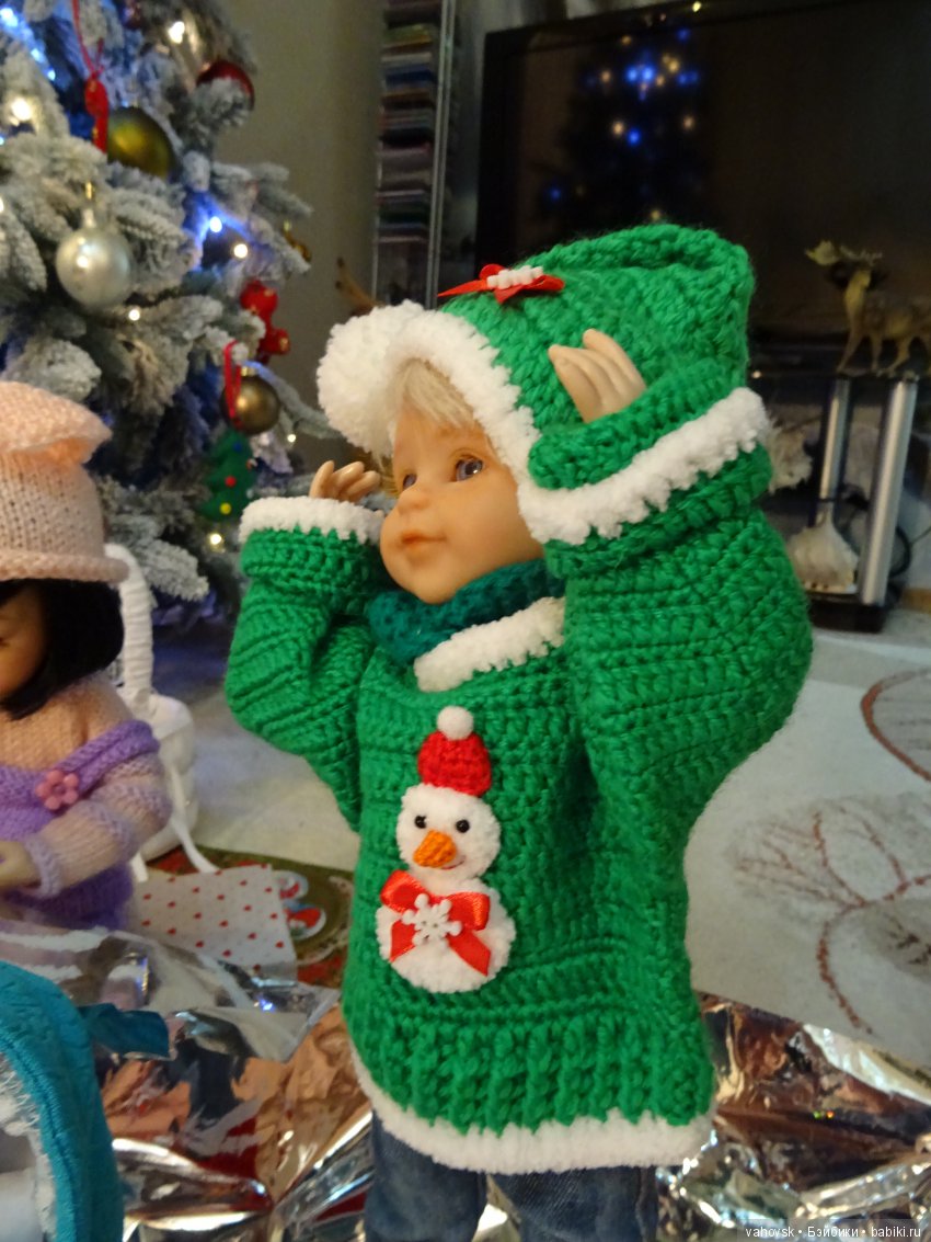 Маленькие новогодние истории с куклами Паола Рейна. Вторая часть, ПРАЗДНИЧНАЯ