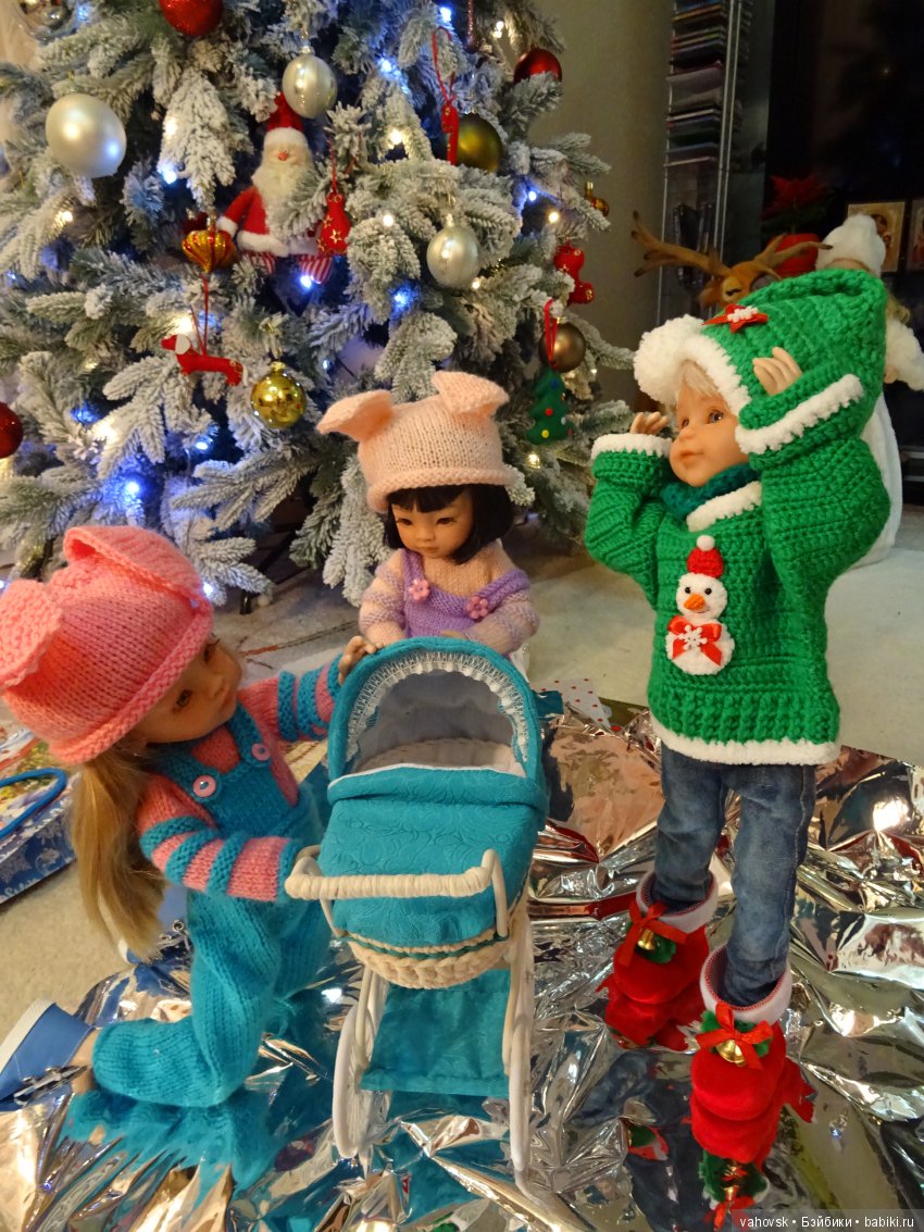 Маленькие новогодние истории с куклами Паола Рейна. Вторая часть, ПРАЗДНИЧНАЯ