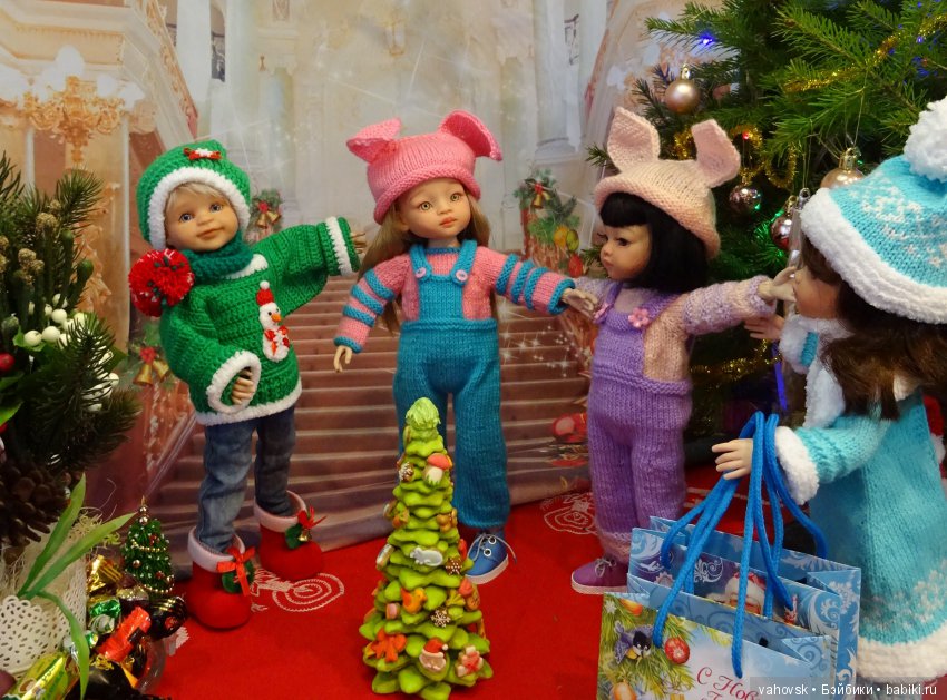 Маленькие новогодние истории с куклами Паола Рейна. Вторая часть, ПРАЗДНИЧНАЯ