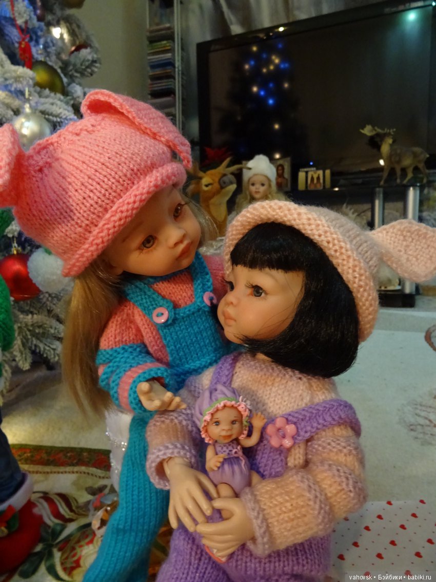 Маленькие новогодние истории с куклами Паола Рейна. Вторая часть, ПРАЗДНИЧНАЯ